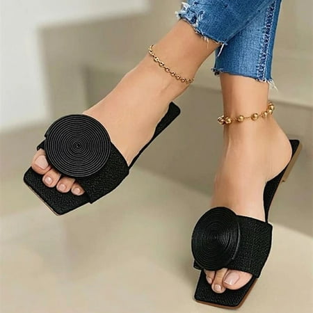 

Sandals Fashion Women s Summer Slip-On Beach Slippers Open Toe Breathable Sandals Shoes