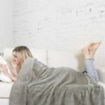 thumbnail image 6 of Catalonia Super Soft Sherpa Throw Blanket 50" x 60" Reversible Match Color Fuzzy Micro Plush All Season Fleece TV Blanke, 6 of 7