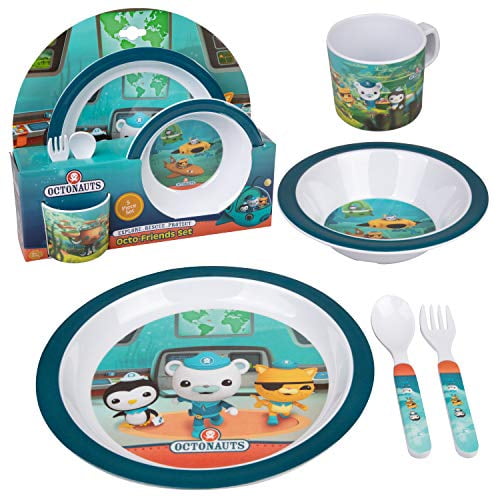 Disney 5 Piece Kids' Dinnerware Set Plate Bowl Cup Spoon Fork Lion King NEW 