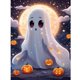 thumbnail image 1 of 5D DIY Halloween Lindo Fantasma Kit 30x40cm, 1 of 9