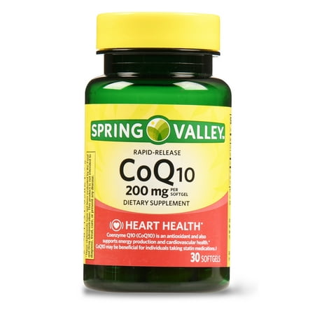 Spring Valley CoQ10 Rapid Release Softgels, 200 mg, 30