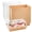 Brown, variant on Paper Charcuterie Boxes With Clear Lids  50 Pack Disposable Sandwich Containers Small White Bakery For 2 Cupcakes Muffins Hot Cocoa Bombs Strawberries To Go Desserts