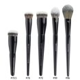 thumbnail image 1 of 5/16/26 unids/set de brochas de maquillaje en polvo negro, base para esculpir en ángulo, herramientas cosméticas esenciales para la cara, sombra de ojos, brocha de maquillaje para ojos, 1 of 5