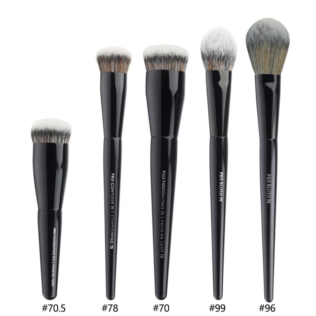 5/16/26 unids/set de brochas de maquillaje en polvo negro, base para esculpir en ángulo, herramientas cosméticas esenciales para la cara, sombra de ojos, brocha de maquillaje para ojos
