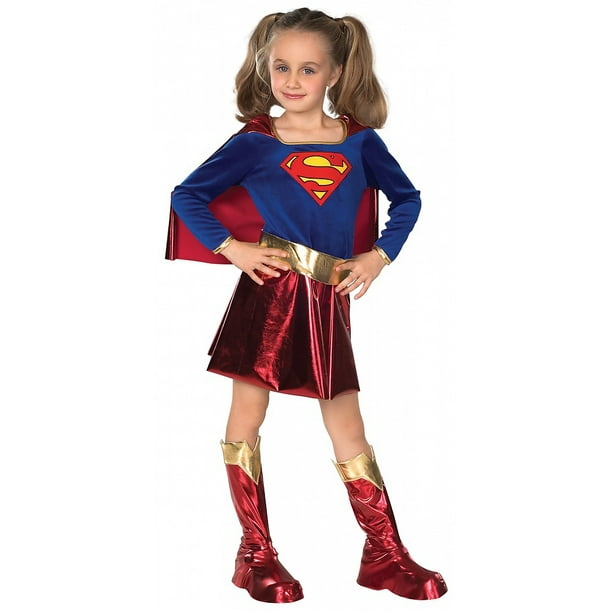 binnen Kaap Speeltoestellen Supergirl Kids Costume - Small - Walmart.com
