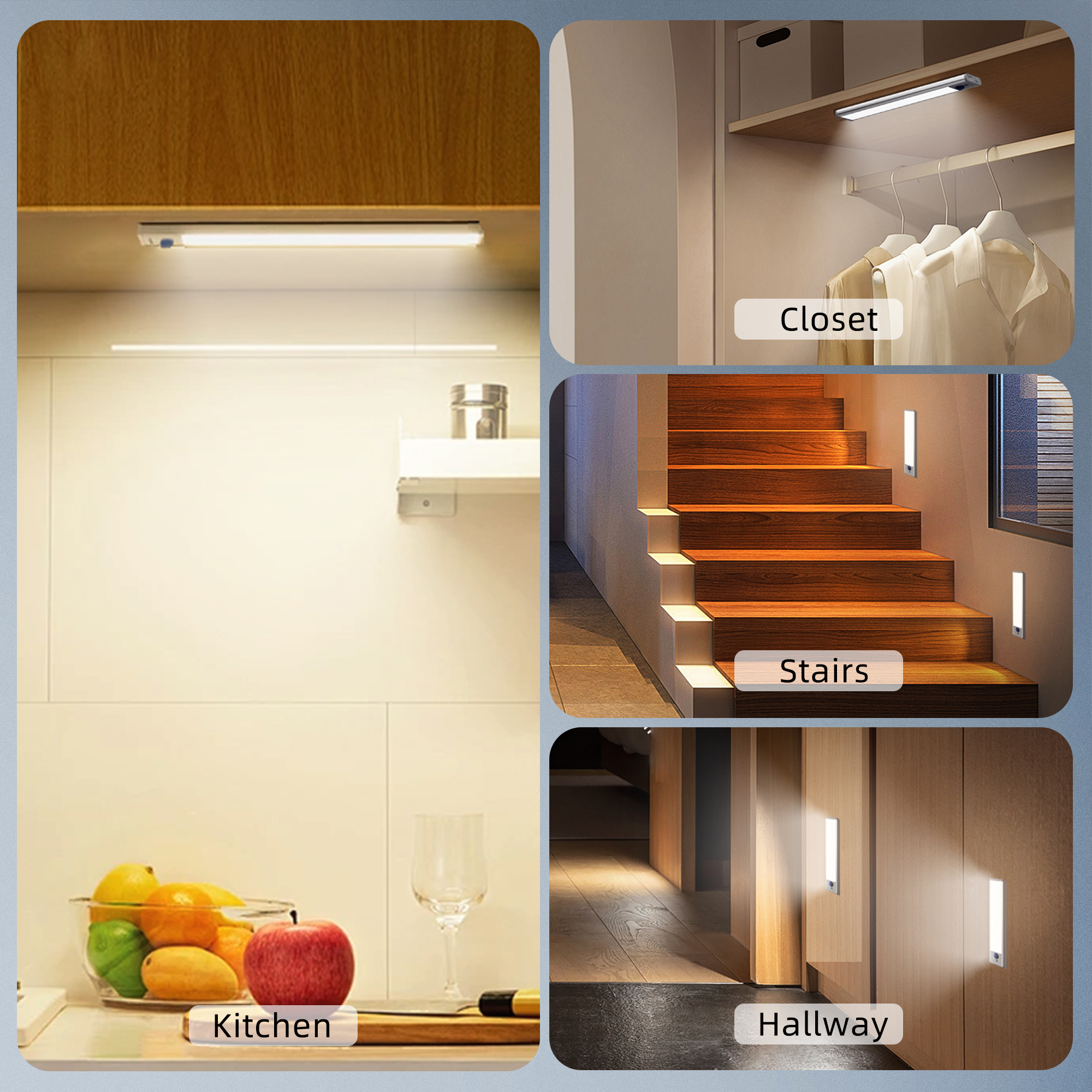 DAYBETTER 34 LED Under Cabinet Lights, USB Rechargeable 2 Pack photo 2