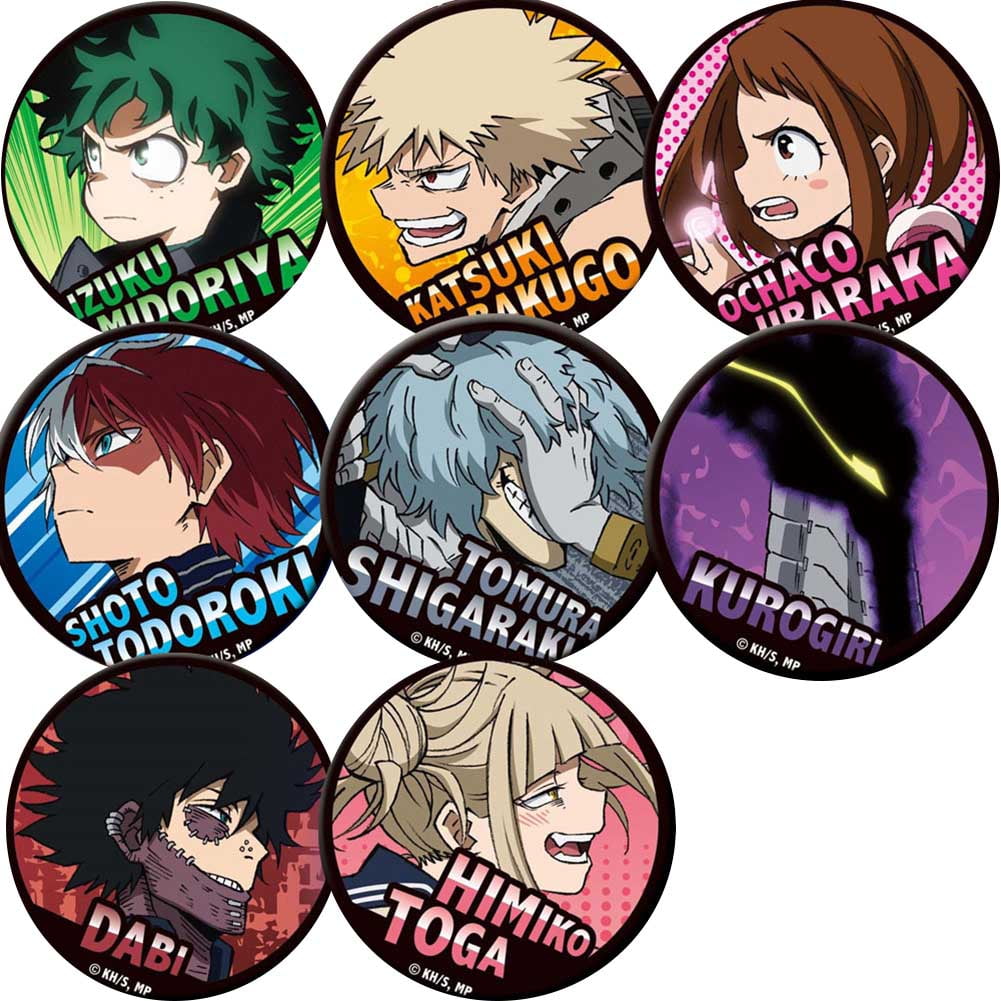 zhongjiany My Hero Academia Around Cartoon Badge Collectible Badge ...