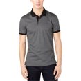 thumbnail image 1 of Calvin Klein Polo de rugby a rayas para hombre, gris, pequeño, 1 of 1