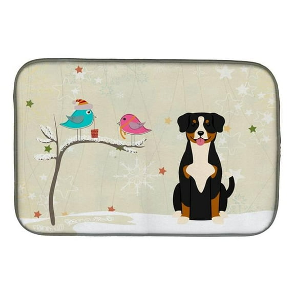 Christmas Presents between Friends Entlebucher Dish Drying Mat
