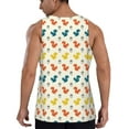 thumbnail image 3 of Fotbe Colorful Squirrel Pattern Men's Quick Dry Workout Tank Top Gym Muscle Tee Fitness Bodybuilding Sleeveless T Shirt Breathable Workout Shirt-3X-Large, 3 of 9