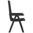 thumbnail image 5 of vidaXL Garden Reclining Chairs 2 pcs Anthracite PP, 5 of 5