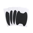 thumbnail image 3 of 4 Uds Pegatina Fibra Carbono para Coche Manija Puerta Película Protectora Antiarañazos Pegatina 3D Antiarañazos para Puerta Coche (negro), 3 of 6