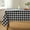 Black and White, variant on Checkered Tablecloth Square Waterproof Gingham Table Cloth Washable Buffalo Plaid Table Cover Wrinkle Free for Kitchen, Dining and Outdoor Picnic, 60 x 60 Inch, Red and White
