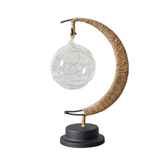 Decodeary Lampe de Nuit Durable avec Support Lampe Lune avec Support Multifonctionnelle PVC Lumières de Nuit LED avec Support Lumière Bleue 1Set