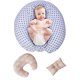 thumbnail image 4 of Almohada de lactancia para bebés Hukapapa y localizador corporal con funda de almohada de algodón de calidad, adecuada para lactancia materna de bebés2, 4 of 5