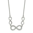 thumbnail image 1 of 925 Sterling Silver Cubic Zirconia Cz Infinity Symbol Chain Necklace Pendant Charm, 1 of 6