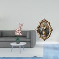 thumbnail image 2 of Marco de fotos con estatua de gato, figura artística de resina, marco de fotos de cerámica, accesorio decorativo vintage para el hogar, la oficina, es, 2 of 8