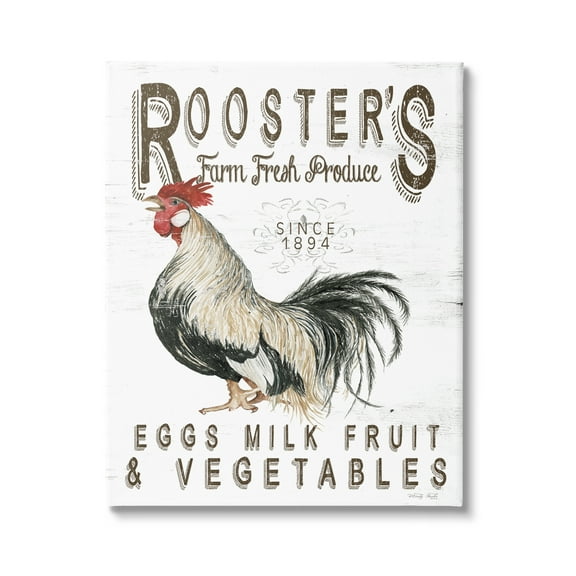 Stupell Industries Rustic Country Produce Botanical & Floral Painting Gallery Wrapped Canvas Print Wall Art, 16 x 20