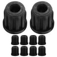 thumbnail image 3 of Shisuyan 10Pcs Caster Accessories Plastic Black Caster Inserts for Office Chair Assembly, 3 of 8