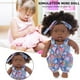 thumbnail image 5 of Reborn Black Baby Doll con pelo rizado Vinilo Kid Play House Toy (Q8-006) Ehuebsd libre de BPA, 5 of 8