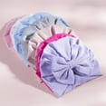 thumbnail image 3 of Baby Girl Turban Infant Bow Knot Caps Newborn Baby Cap  Toddler Hat Beanie Head Wraps, 3 of 6