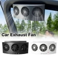 thumbnail image 2 of Agiufgs Car Ventilation Fan 9.06 X 4.33 X 2.76 in, Triple Fan Rapid Exchange, for Car Interior Odor and Heat Removal, Black, 2 of 7