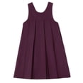 thumbnail image 2 of Smith's American Girls' Pleated Crossover Jumper Dress Color: burgundy Size: 4t, 2 of 5
