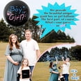 thumbnail image 5 of BIRLON Gender Reveal Balloon Decorations Kit, 36 Inch Black Boy or Girl Confetti Balloon, Metallic Blue and Pink Latex Balloons, Arch Garland Kit, Baby Shower Party Supplies, 5 of 7