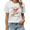 White, variant on Vintage Skateboard Cherub Closed Minds Lover Gift Graphic Tees Womans T shirt Black White S-5XL Tops