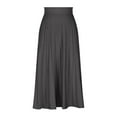 thumbnail image 5 of Women's High Waist Knitted Skirt A-Line Pleated Knit Dress Flowy Maxi Skirts, 5 of 6