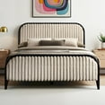 thumbnail image 5 of Omax Decor Daphne Wooden Queen size Platform Bed in Black and Beige, 5 of 9