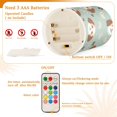 thumbnail image 4 of Cute Dog Pattern Flameless LED Candle Set with Remote, Battery Operated Color Changing Pillar Candles, Set of 2, 4 of 7
