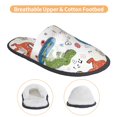 thumbnail image 3 of Fotbe Dinosaur Pantuflas Peludas para Mujer con Estampado, Zapatillas de Peluche, Zapatos de Invierno para Casa, Uso Interior y Exterior-Medium, 3 of 8