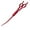 Red, variant on Professional 7.5 Inch Dog Hair Grooming Scissor Up Curved Scissors Pet Shears For Dog Hair Grooming