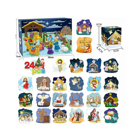 Gcvizuso Christmas Calendar, Advent Calendars, Crafts Girls Christmas Advent Calendar Christmas Decorations Tree Ornaments Surprise Gifts For Kids Girls Teens Children 2pc
