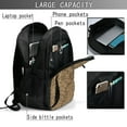 thumbnail image 3 of Ratiio Leopard Print Brown Print Travel Laptop Backpack,Slim Sturdy Laptops Backpack with USB Charging Port, Water Resistant College School Computer Bag, 3 of 6