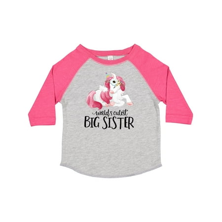 

Inktastic Big Sister Unicorn Gift Toddler Toddler Girl T-Shirt
