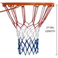 thumbnail image 2 of 2 paquetes de protección solar resistente a la lluvia de red de baloncesto, cuerda trenzada de poliéster rojo blanco azul, 12 bucles compatibles con comp profesional para interiores y exteriores Afortunado Sencillez, 2 of 5