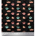 thumbnail image 1 of Soimoi Cotton Duck Fabric Cake Slice & Coffee Beverages Print Fabric by Yard 56 Inch Wide, 1 of 1