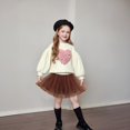 thumbnail image 2 of XXWXYD Toddler Girls 3D Heart Sweatshirt Long Sleeve Pullover Top Cute Puffy Cotton Casual Valentines Day Kawaii Playwear Trendy Everyday Comfort Fit, 2 of 7