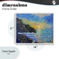 thumbnail image 4 of Stupell Industries Coastal Reflections Of The Sea White Framed Giclee Art, 14 x 11, by Lee Ann Zirbes, 4 of 8