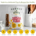 thumbnail image 4 of Otto's Naturals 2lb Cassava Flour - Grain-Free, Gluten-Free Baking Flour - Made From 100 % Yuca Root - Certified Paleo & Non-GMO Verified All-Purpose Wheat Flour Substitute, 4 of 6