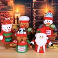 thumbnail image 3 of Bolsa de regalo, soporte para regalo, tarro de caramelo, forro polar multiusos, colgante de Navidad, accesorios para festivales, saco de Kits de decoración para fiestas Forma de hombre de jengibre Bearachild HA069770-04, 3 of 6