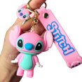 thumbnail image 1 of Pink Panther Keychain Cartoon Cute Doll Keyring Fashion Couple Bag Ornament Key Chain Car Pendant Accessories Kids Birthday GiftChina Gong Bohan LED, 1 of 2