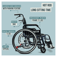 thumbnail image 3 of Fauteuil Roulant Autopropulsé Léger et Pliable - Fauteuils de Transfert Autopropulsés - X-1 SE / Bleu, 3 of 6