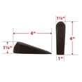 thumbnail image 4 of Super Sliders Non-Skid Door Stop, Durable Rubber Wedge Design for textured surfaces and carpet - Grip and Door Control – 1-Pack, Brown, 4 of 6