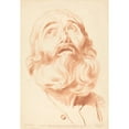 thumbnail image 3 of Gilles Demarteau the Elder 14x18 Black Modern Framed Museum Art Print Titled - Head of a Man, 3 of 5
