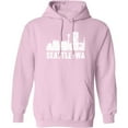 thumbnail image 2 of Inktastic Seattle Skyline Grunge Adult Hoodie Sweatshirt, 2 of 4