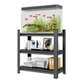 thumbnail image 3 of 3 Tier Metal Shelving Unit, Adjustable Storage Rack for Garage, Kitchen, Office, Laundry Room, Black, Easy Assembly, 3 of 7