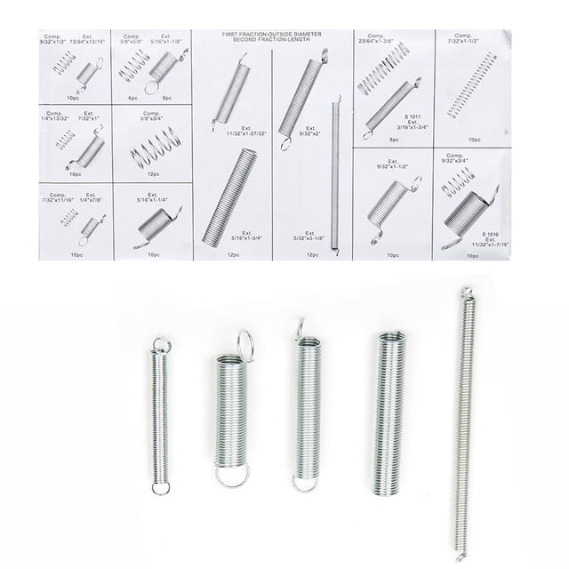 HEALEEP Assortiment de 200 Pcs de Ressorts de Compression Argentés pour Appareils Électroniques
